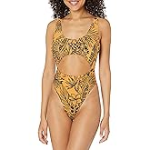 BCBGeneration Women's Standard One Piece Swimsuit Cut Out Tummy Control Quick Dry Bathing Suit
