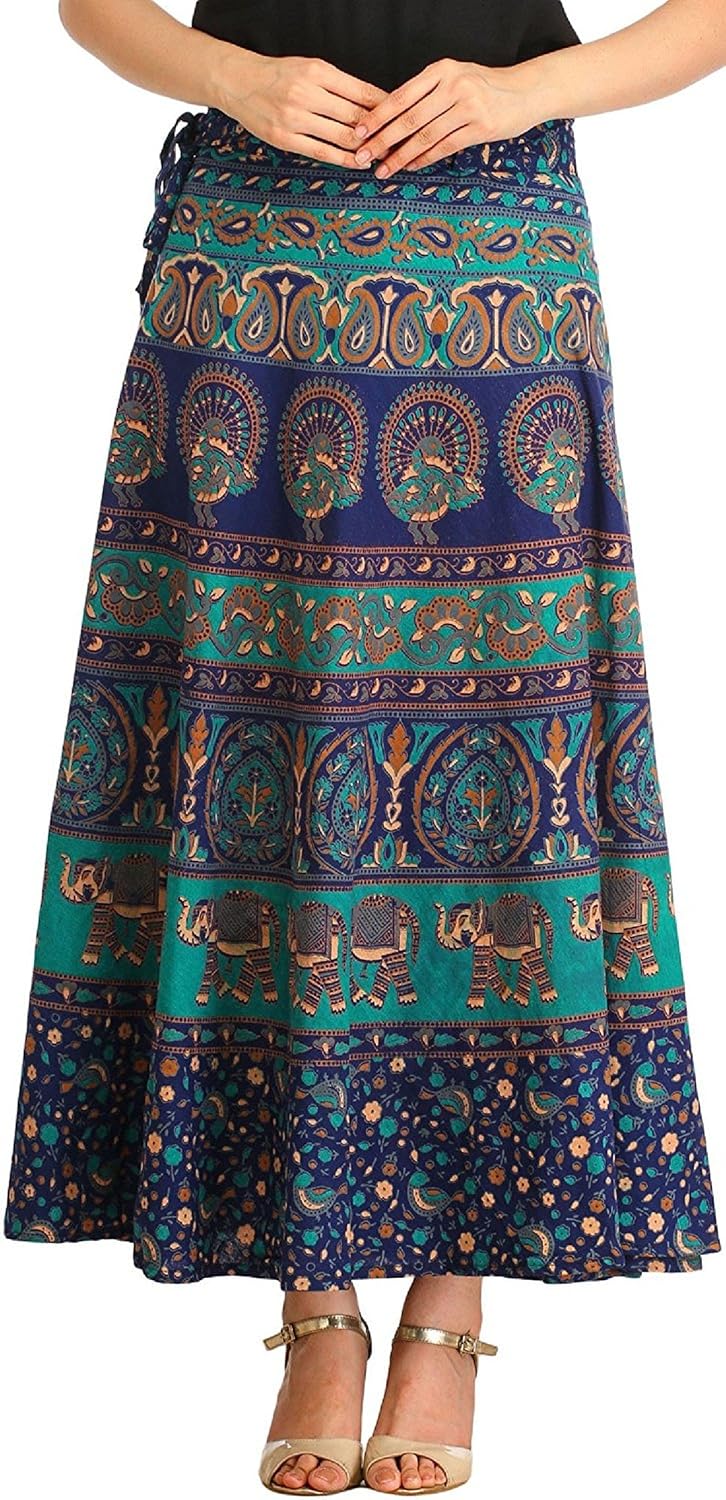 sunrise paridhan women's cotton skirt (multicolour_free size)