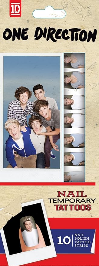 Amazon Com Tempt Tattous One Direction Nail Polish Sticker Nail