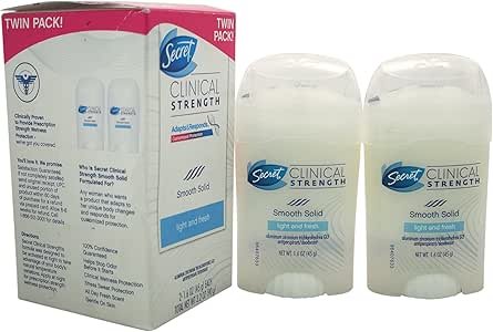 Amazon.com: Secret Clinical Strength Smooth Solid Light and Fresh Women