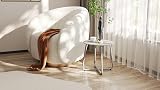 HollyHOME Outdoor Round Side Table Grey Weather Resistant 23Kg Capacity view 4