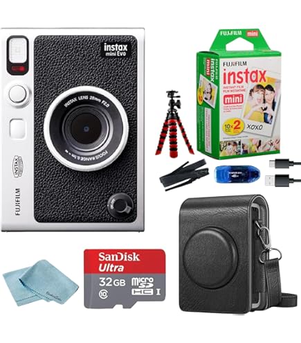 Amazon.com : Fujifilm Instax Mini EVO Hybrid Instant Camera Bundle