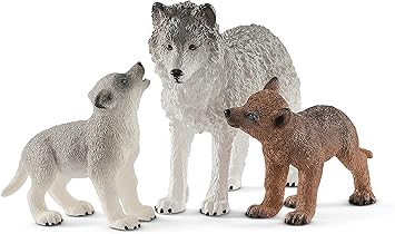 SCHLEICH Wild Life 3-Piece Mother Wolf 