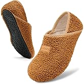 ANLUKE Slipper for Women Men Slipper Socks Fuzzy House Shoes Rubber Sole Slip On Soft-Lightweight Non Slip Indoor/Outdoor