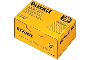 DEWALT Finish Nails, 2-1/2-Inch, 16GA, 20-Degree, 2500-Pack (DCA16250)