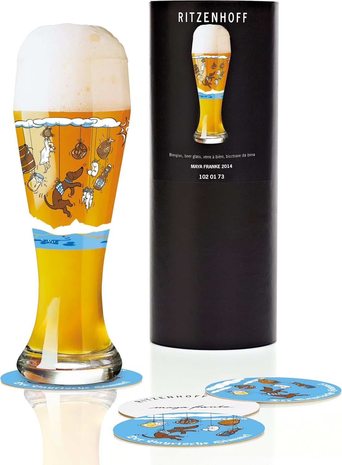 Ritzenhoff 1020173 Weizenbierglas Franke F14: Amazon.de: Küche & Haushalt