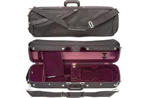 Bobelock 6002 Hill Style Lite 4/4 Violin Case with Wine Velvet Interior
