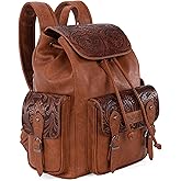Montana West Wrangler Backpack Purse for Women Men Western Backpack Floral Tooled Travel Bags