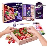 OKTO Art Kit Passion | Succulents Art Set 3D for Home Wall Decor | Craft Kits for Adults and Teen | Craft Box with Modeling Clay for Succulents Fun Stuff Hobbies Kits Succulent DIY Kits