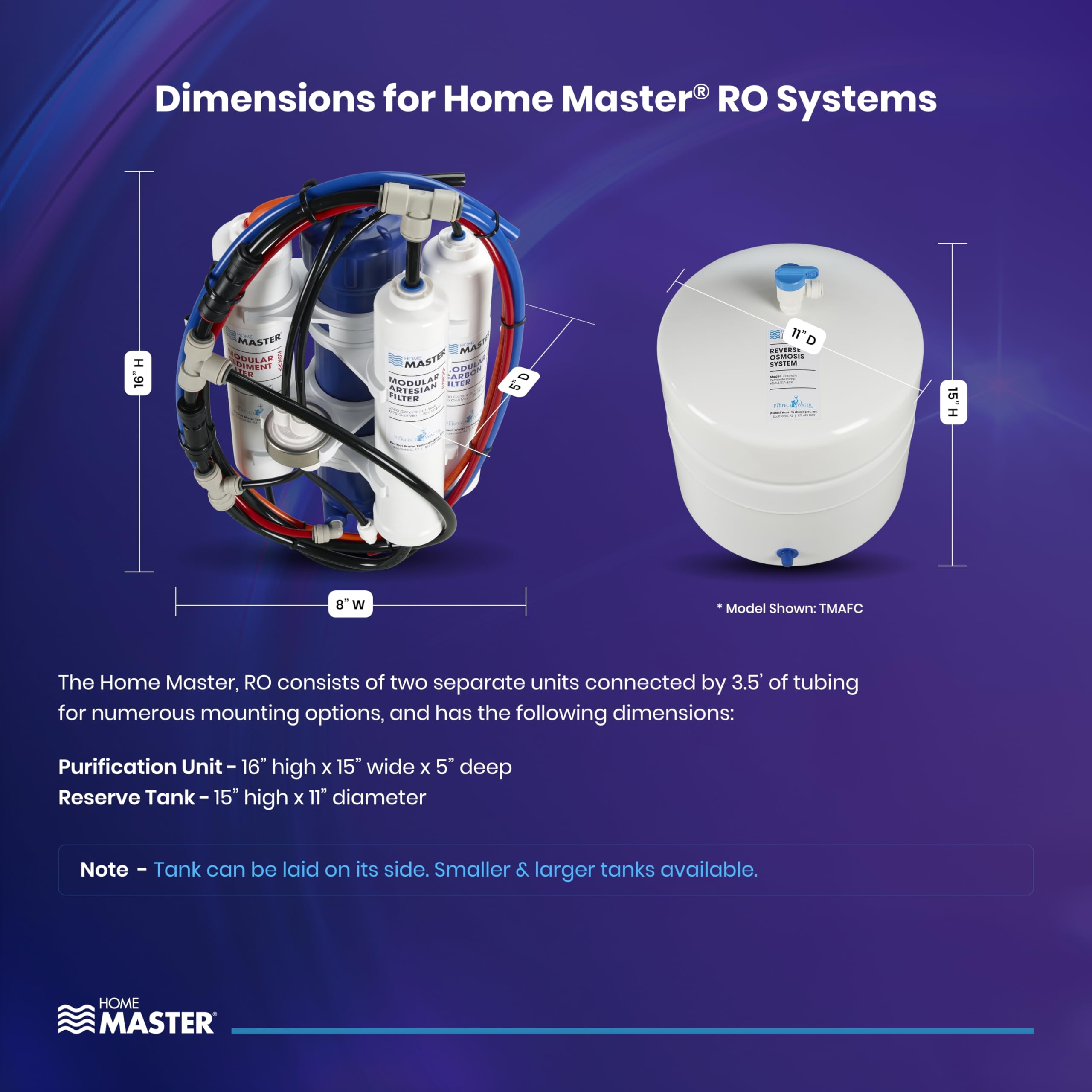 Home Master 4.5 Second Fill Rate Water Purification Unit, Multi-Stage Filtration, NSF Certified, Granular Catalytic Carbon, Stainless Steel, Plastic