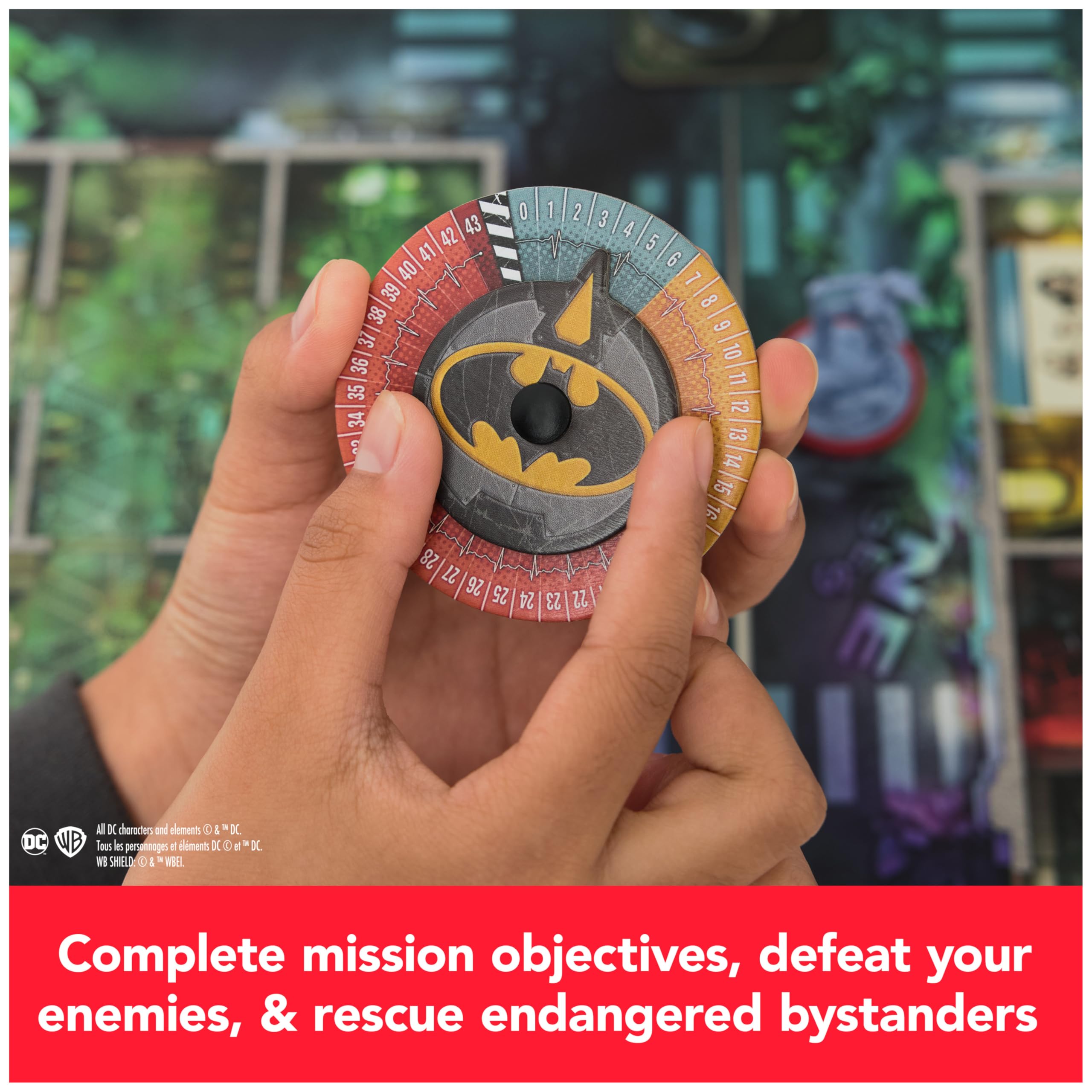 Spin Master Games, DCeased: Gotham City Outbreak, Part of The Zombicide Collection, Collectible DC Comics Miniatures, Strategy Board Game, for Adults & Teens, 1-4 Players, for Ages 14 & Up