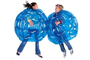 HearthSong Set of Two 36" Blue Inflatable Buddy Bumper Wearable Balls, Holds Up to 200 lbs.