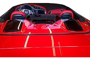 WindRestrictor Convertible Wind Blocker Compatible with 2014-2018 Chevrolet C7 Corvette Stingray - cut down backdraft, wind noise - Patented - Easy Install, Secure Mounting - Smoked Design, No Etching