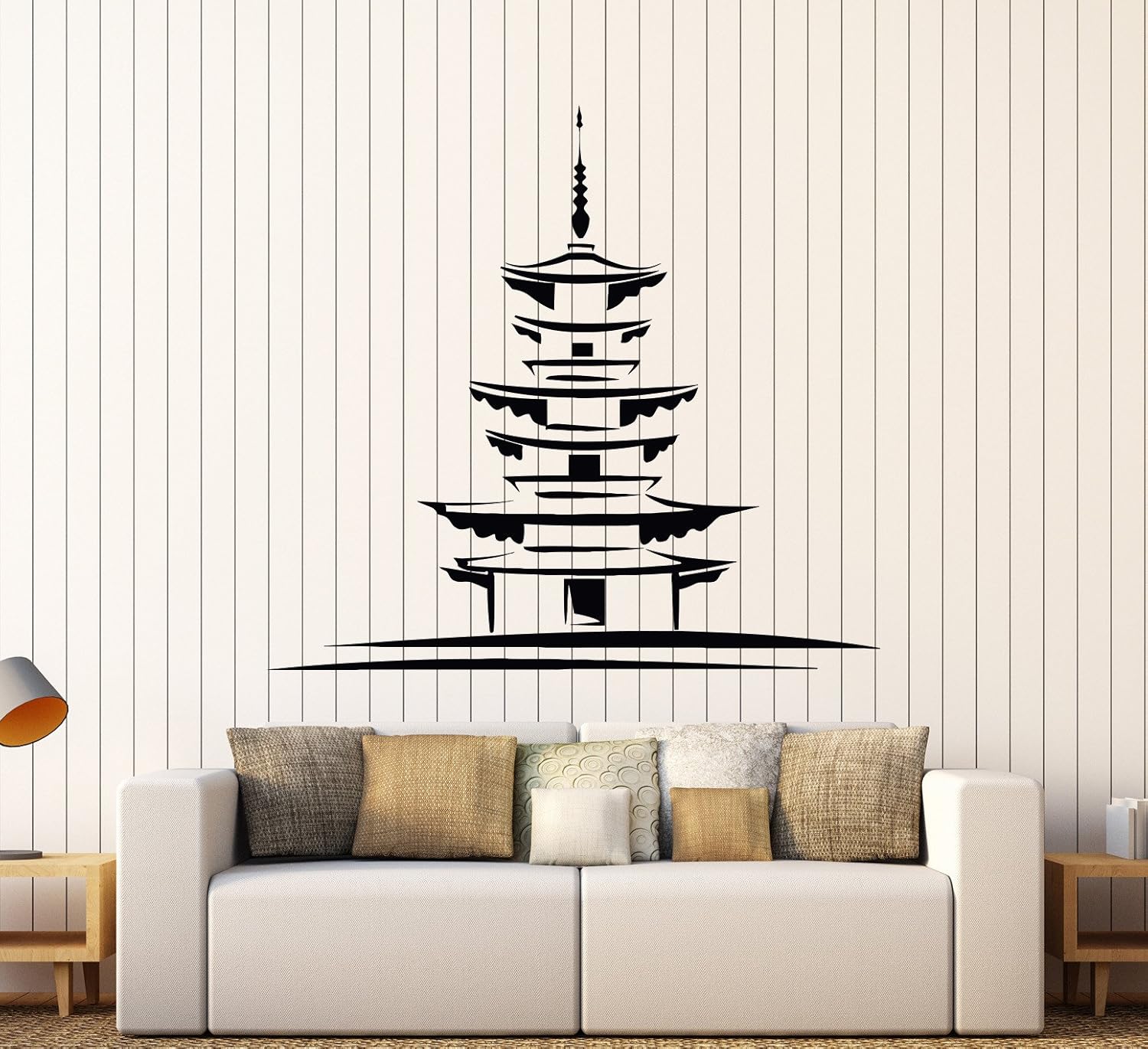 DesignToRefine Vinyl Wall Decal Japan Japanese Architecture Oriental Decor Art