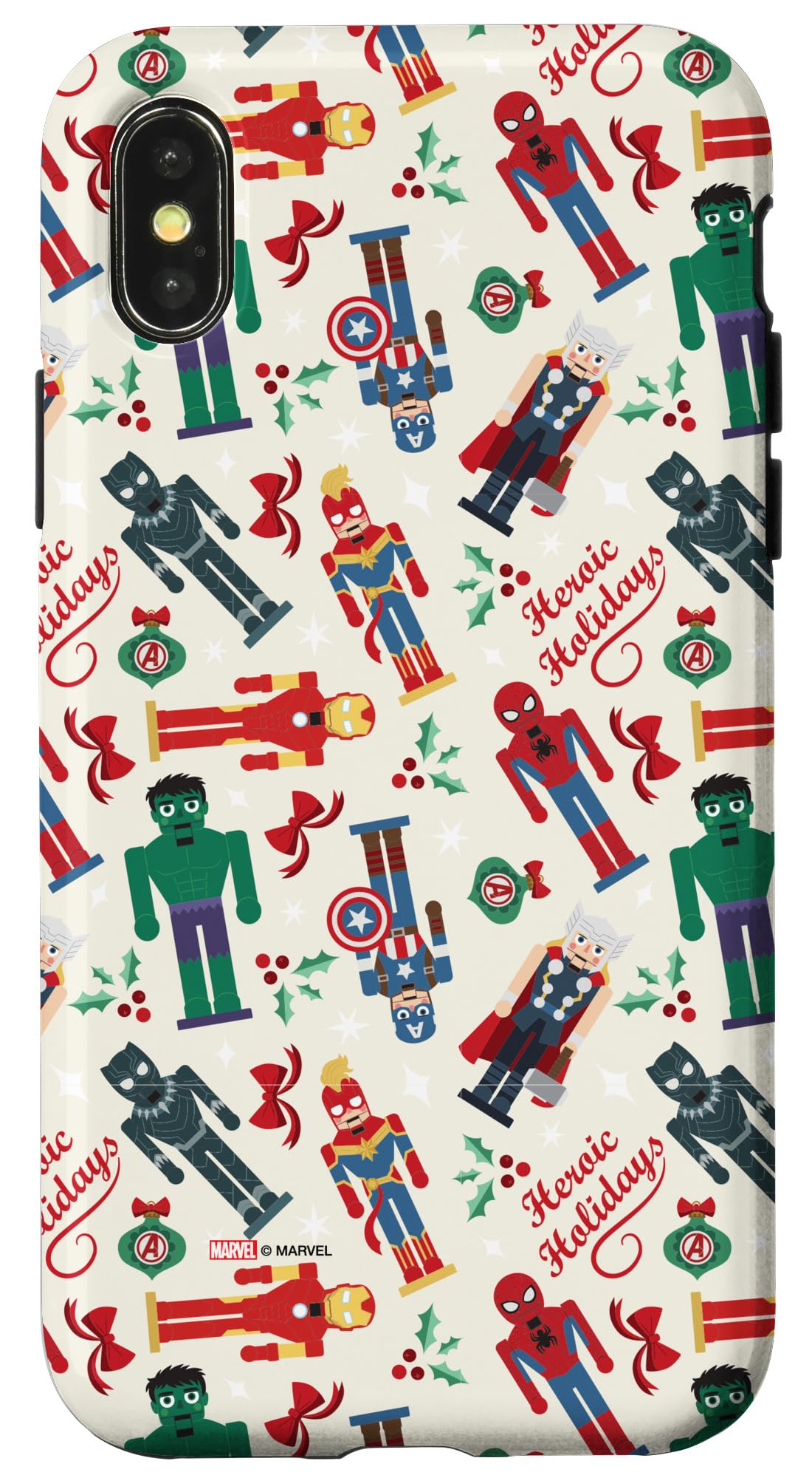 iPhone X/XS Marvel Christmas Avengers Nutcrackers Heroic Holidays Case