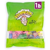 WARHEADS Extreme Sour Hard Candy Assorted Flavors Bulk Bag 1 lb Size | Convenient Pieces Are Ready For Distribution At Gatherings, Special Occasions, Events, And Shared Snack Areas With Friends.