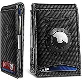 Mens Wallet For Airtag or Standard Use,KEMISANT Slim Front Pocket Wallet for Gift Men 11 Cards RFID Blocking