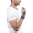 Push Sports Wrist Brace for Athletic Wrist Support. Comfortable, Easy-to-Wear Brace for Tendonitis, Fractures, Injuries, and Arthritis. (Left Small)