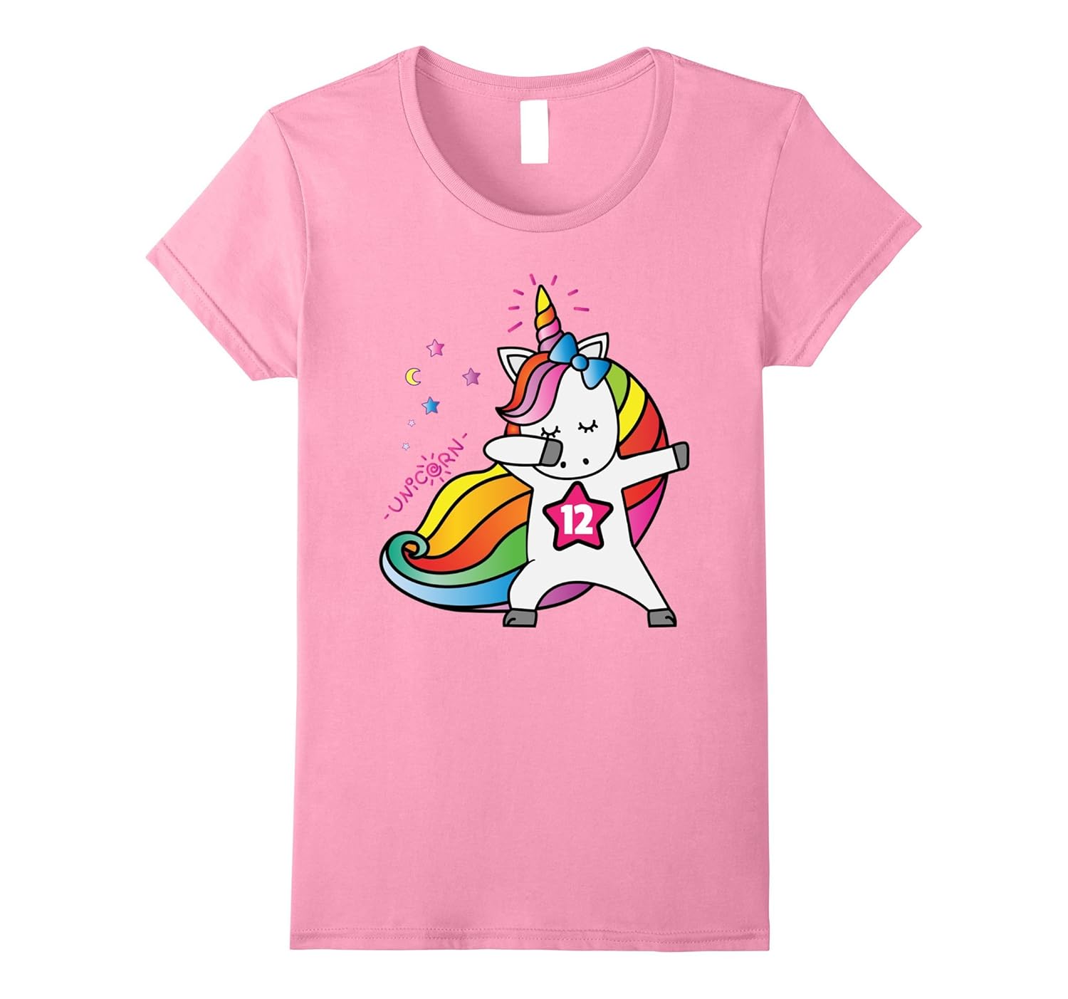 12th Birthday Shirt Birthday Girl 12 Unicorn TShirt July4LVS