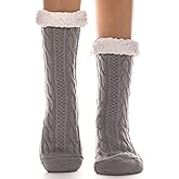 EBMORE Women Slipper Fuzzy Socks Fluffy Cozy Cabin Warm Winter Soft Thick Comfy Fleece Non Slip Home Socks