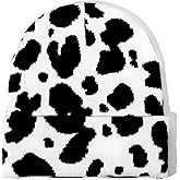 Camo Beanie Hat for Men Women Giraffe Cow Print Leopard Cheetah Print Gifts Knit Hat Funny Animal Themed Stuff Lover Gifts