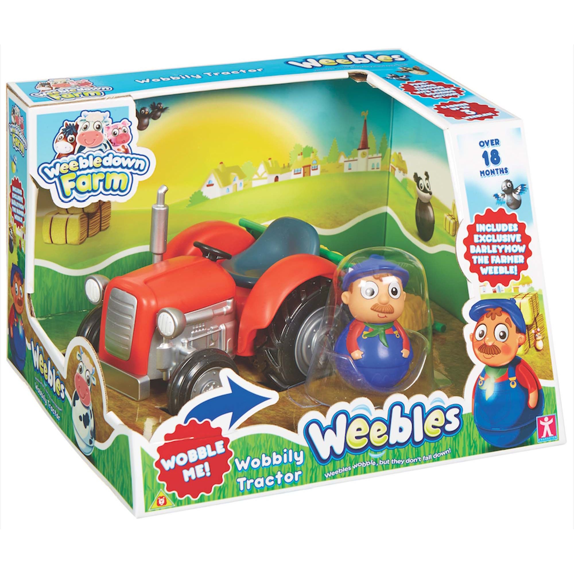 Character Options Kids Weebledown Farm Wobbily Tractor And Farmer