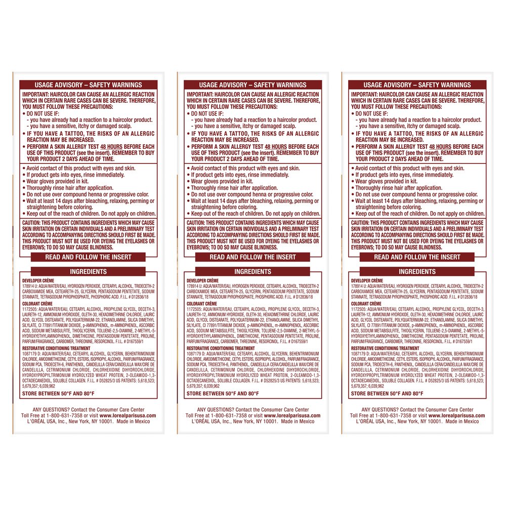 L\'Oral Paris Age Perfect Permanent Hair Color, 8N Medium Blonde (Pack of 3)