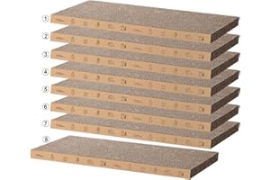 MANKAIDE 8 Packs in 1 Cat Scratch Pad, Cat Scratcher Cardboard,Reversible,Durable Recyclable Cardboard, Suitable for Cats to Rest, Grind Claws and Play