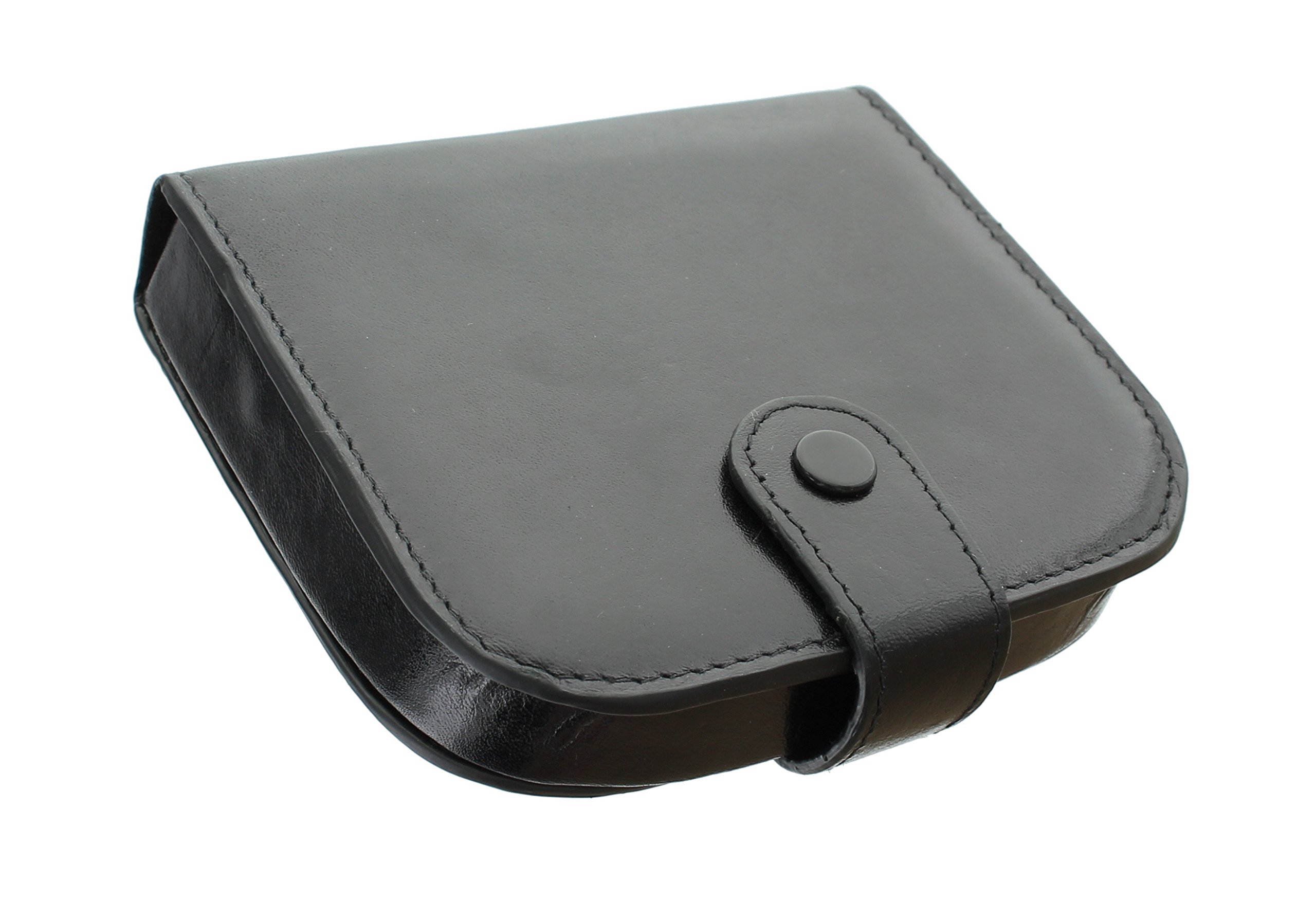 Mala Leather Odyssey Collection Leather Tray Purse for Coins and Notes 4113_14m Black