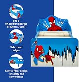 Disney Spider-Man Toddler Bed, Engineered Wood, Guarded Sides, 140x70cm view 5