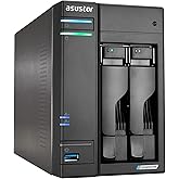 Asustor Lockerstor 2 Gen 2 AS6702T | 2 Bay NAS - Network Storage Enclosure, Quad Core 2.0GHz CPU, 4 M.2 PCIe 3.0 SSD Slot, 2 