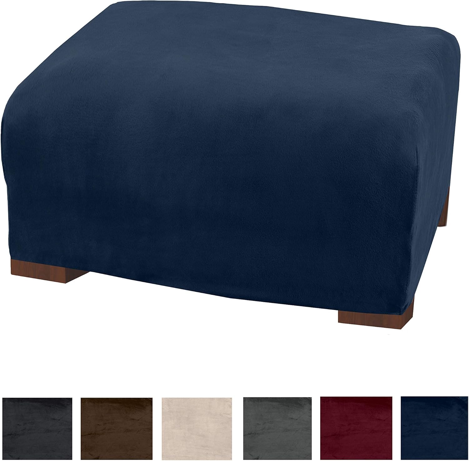 Best sure fit soft suede ottoman slipcover