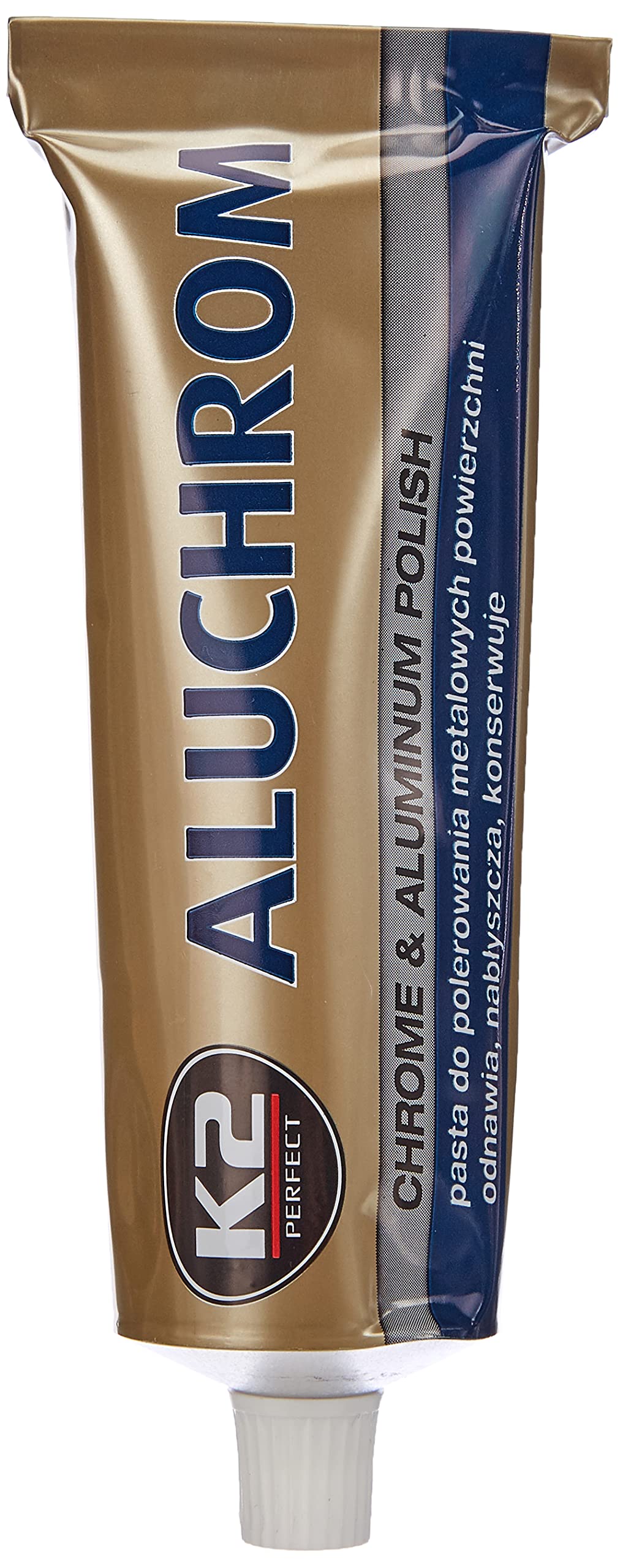 K2 ALUCHROM ALLOY Rim Polish PASTE Car Bike Chrome Aluminium Steel Metal Cleaner