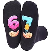 met-edianger Funny Trendy Meme 67 Six Seven Socks, I'm Not Sleeping Cotton Crew Socks Unique Gift for Him Her
