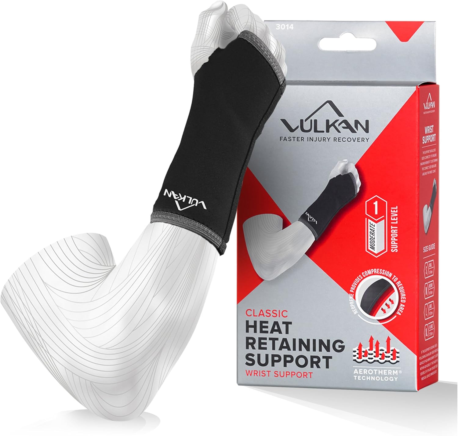 Vulkan Classic Long Wrist Support, Small