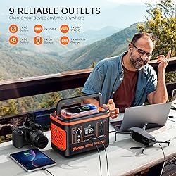 Giomre Portable Power Station, 297Wh Backup Lithium