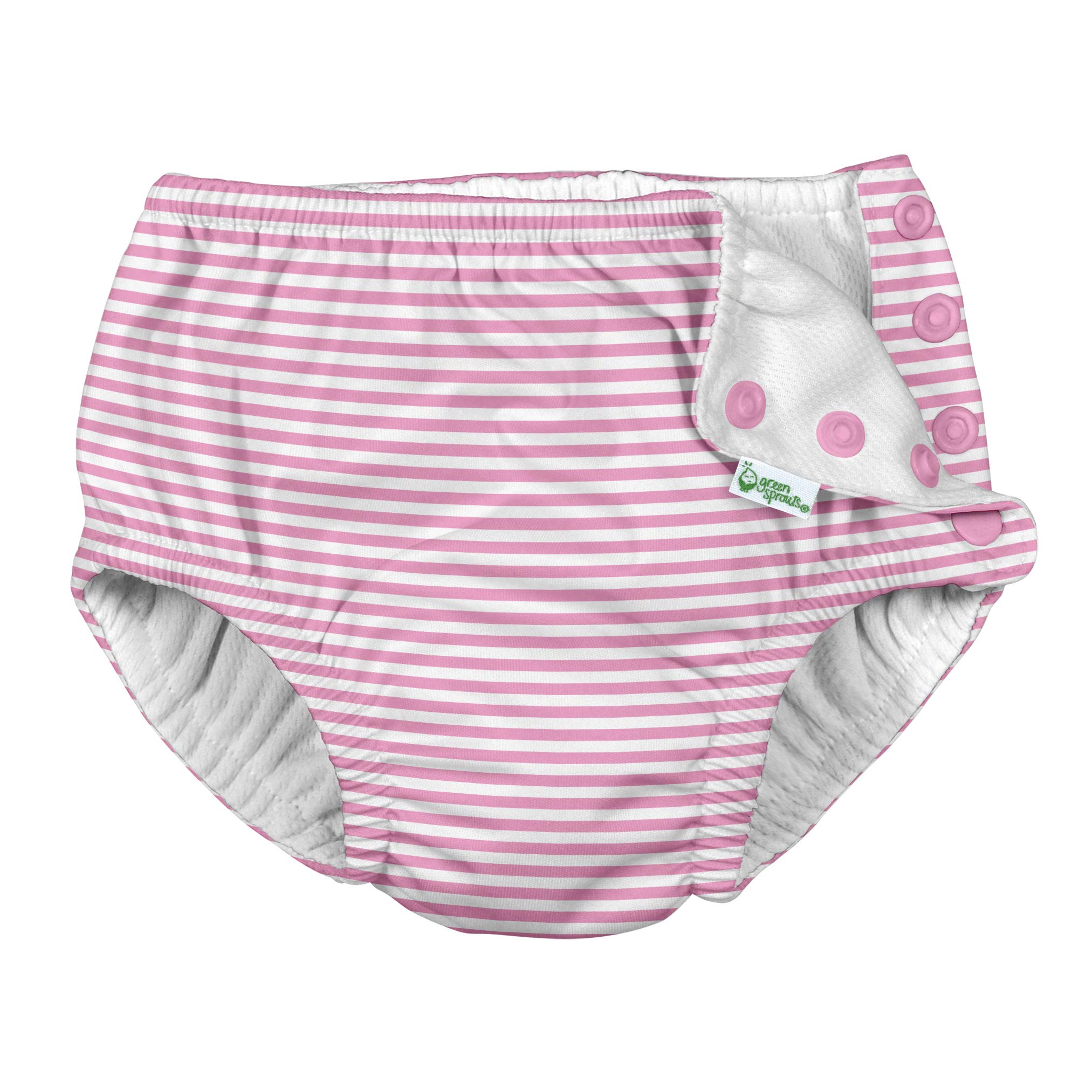 Girls&amp;#39; Snap Reusable Absorbent Swimsuit Diaper