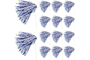 PullCrease 20 Pcs School Spirit Shakers Bulk, Cheerleader Pom Poms for Adults Sports Team Party Dance Football Basketball Volleyball Homecoming Fan Celebration Sporting Event
