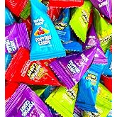 Popping Rock Candy Assortment - 1 Pound Bag - 125 Count - Individually Wrapped Candy Sour &amp; Sweet Fruit Flavored Popping Candy for Goodie Bags, Pinatas, Birthday Party Favors, Halloween, Easter Basket Stuffers &amp; Pi&ntilde;ata Candy. Cherry, Grape, Watermellon, Green Apple, Tropical Punch, and Blue Raspberry.