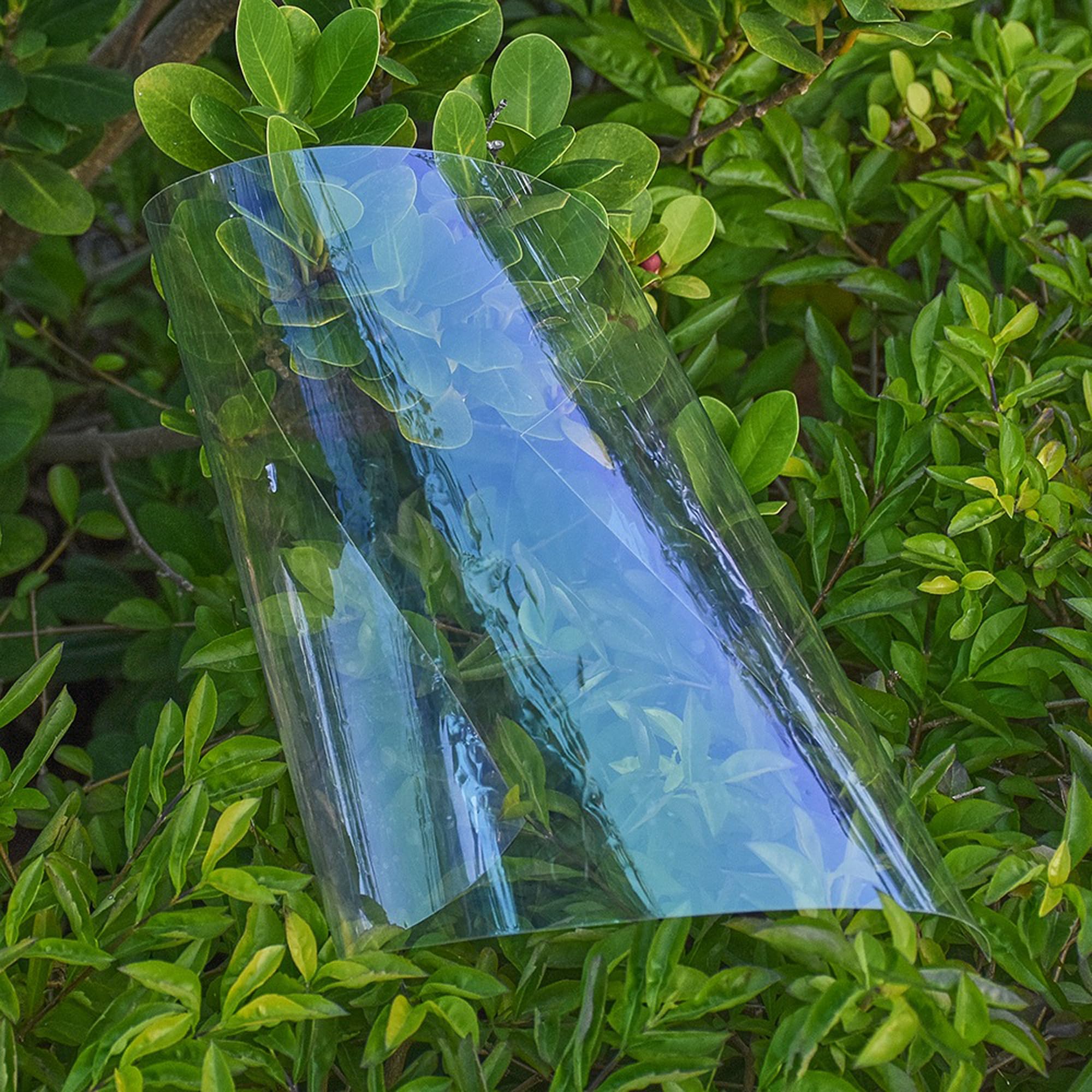 Photo 1 of AuMoHall 84% VLT Purple Blue Chameleon Car Window Tint High Transmittance Car Vehicle Front Windshield Solar Protection Film, 19.68'' x 118.11''