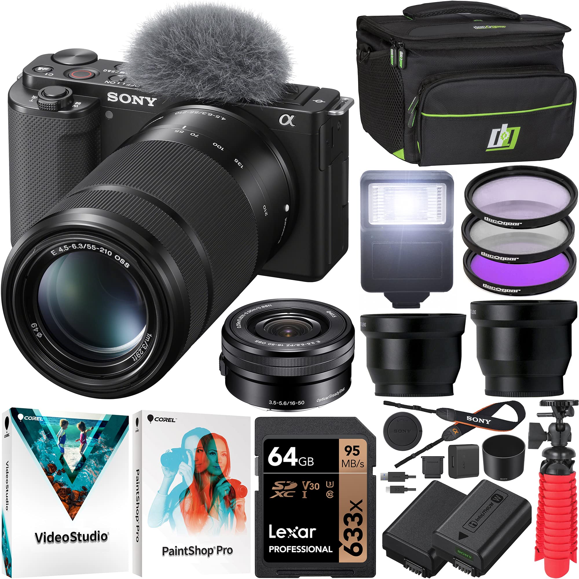 Custodia Rigida Canboc Per Sony ZV-E10 – Protezione Antigraffio Per Fotocamera Mirrorless Con Obiettivo 16-50mm