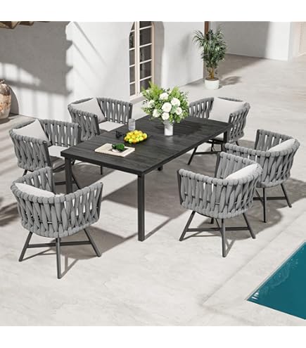 Outdoor Dining Table Amazon Rattan Garden Furniture Astomi