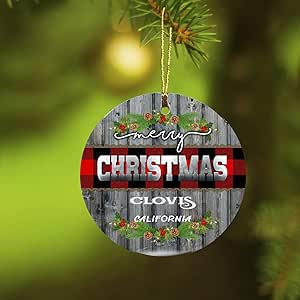 Christmas In Clovis Ca 2022 Amazon.com: Keepsake Ornament Clovis California - Ca City/State For Merry  Christmas 2021-3 Inches: Home & Kitchen