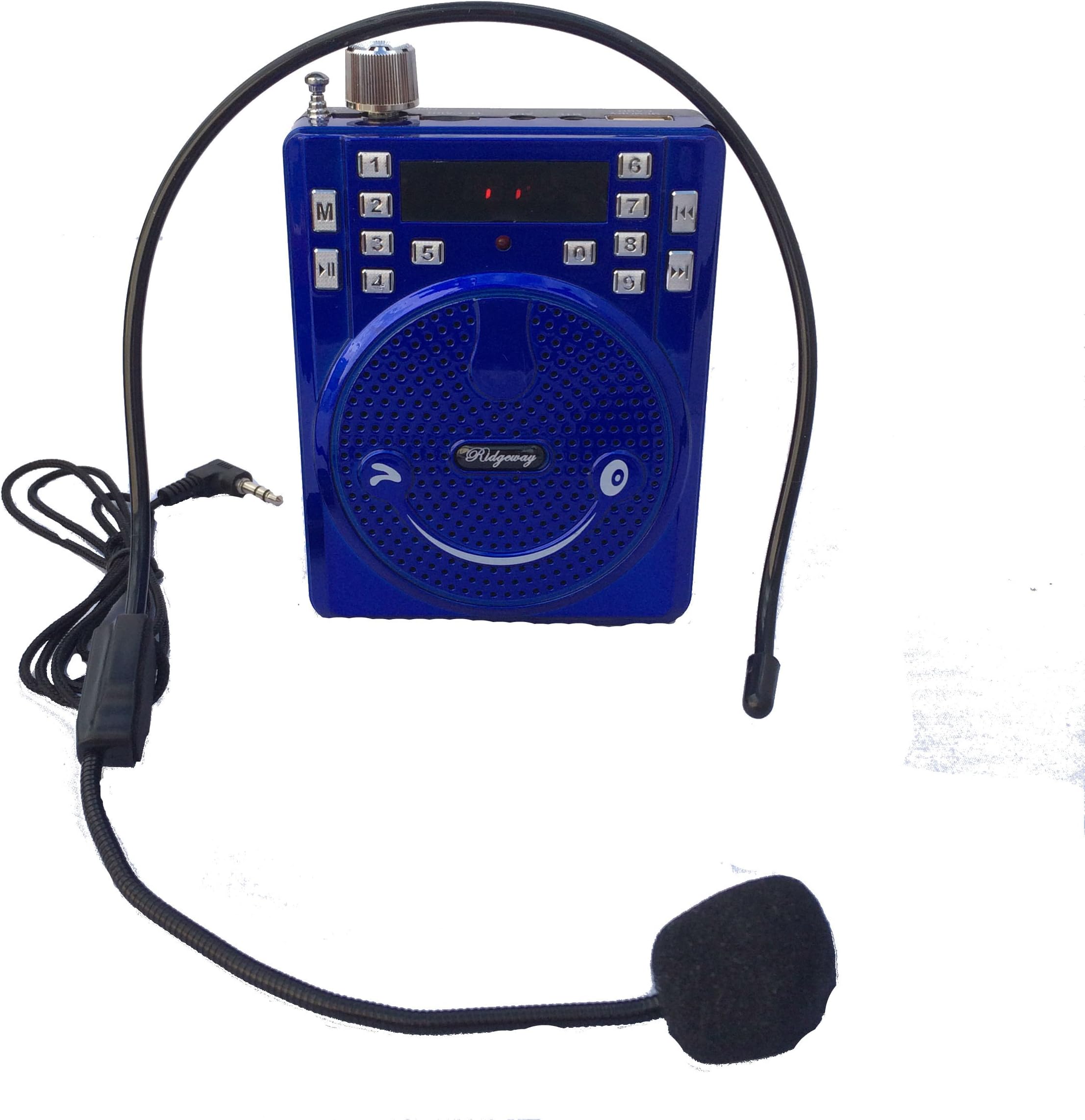 Rider Portable Bluetooth Wireless Speaker Waist-Band Portable PA System Voice Audio Amplifier With Headset Microphone, USB/SD/3.5MM Inputs Rechargeable Batteries 1200 mAh