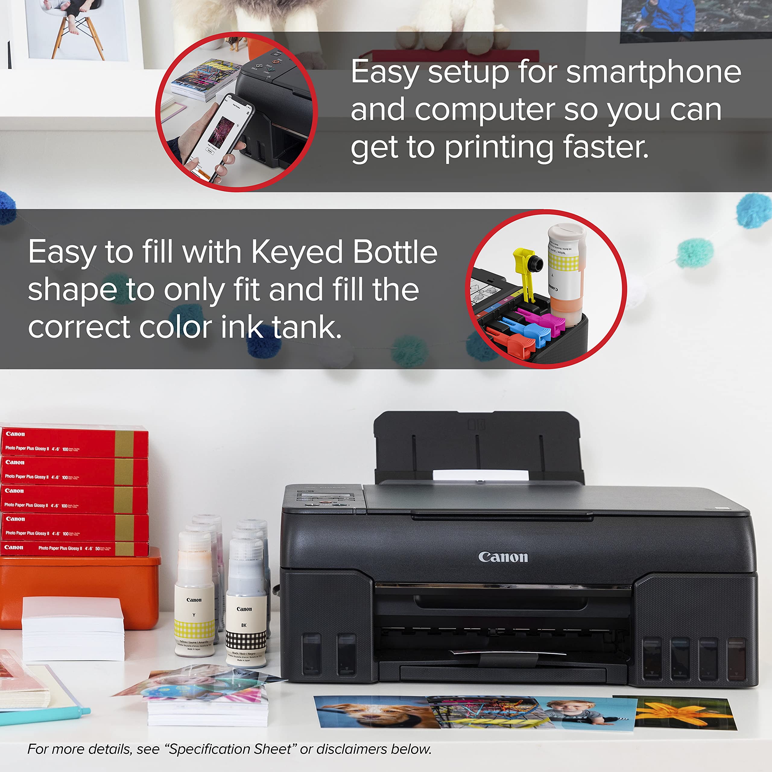Canon PIXMA G620 Wireless MegaTank Photo AllinOne Printer [Print