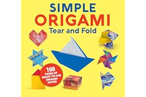 Simple Origami Tear and Fold (Happy Fox Books) Easy Origami Projects for Beginners of All Ages - 100 Pages of Origami Paper, Step-by-Step Instructions and Photos, and Exclusive Video Tutorials