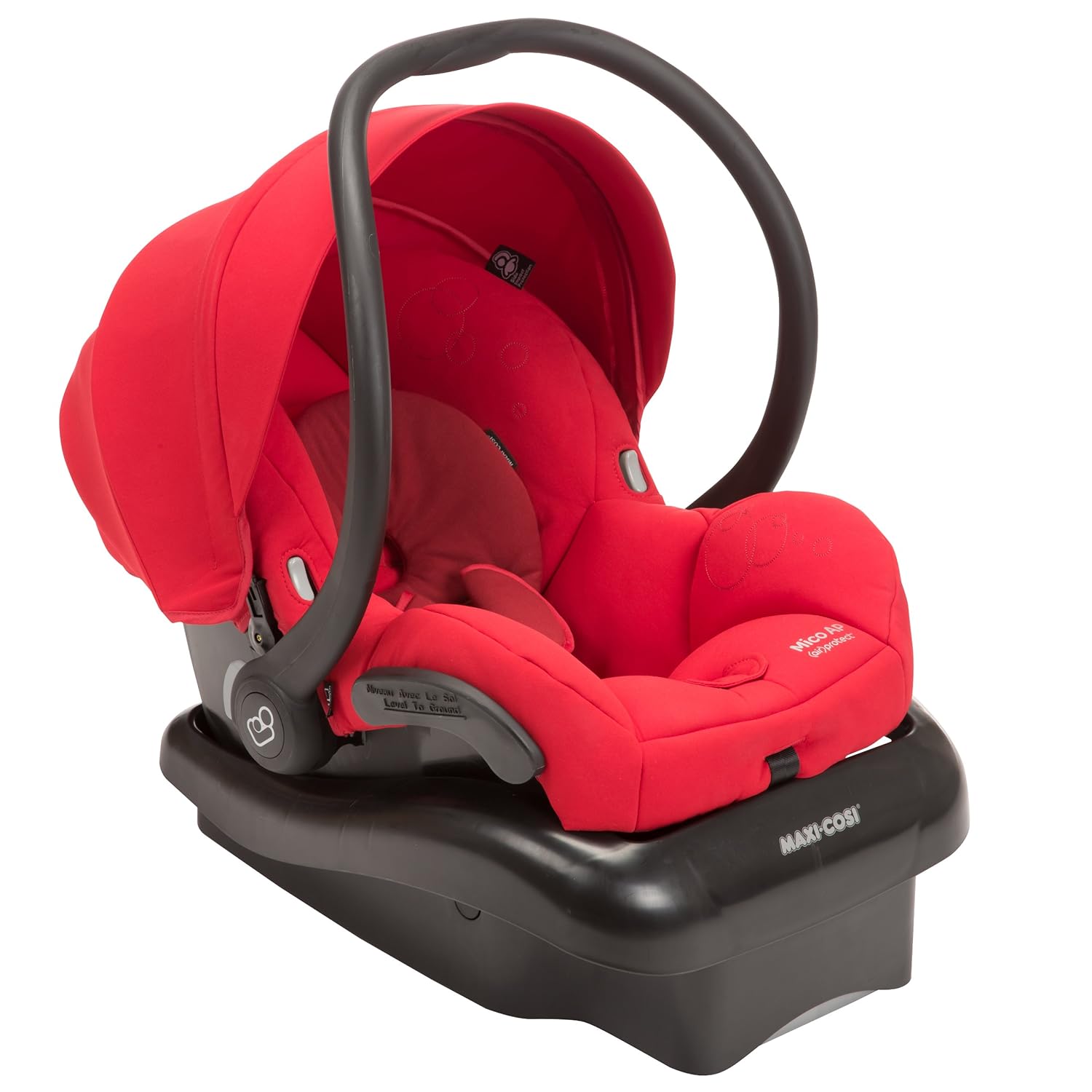red baby car seat