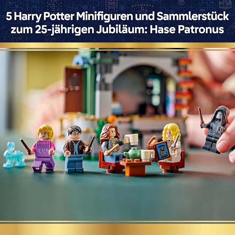 Harry Potter Luna Lovegoods Haus - Modellbau mit Leuchtstein und 5 Minifiguren - Baukasten DIY Deko fürs Schlafzimmer - Kreatives Geschenk für Mädchen, Jungen und Fans ab 10 Jahren - 76467 — Foto 6 von 8