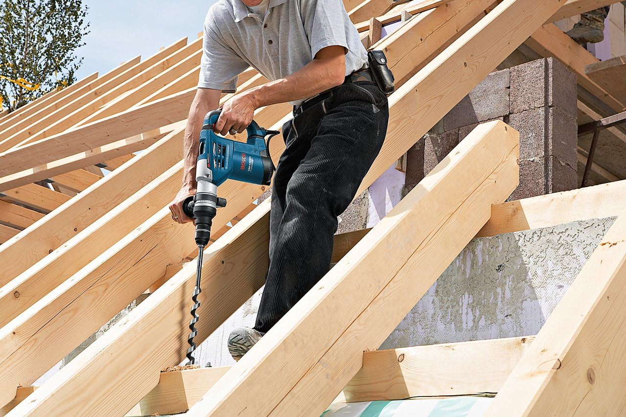 Bosch Professional Rotary Hammer with SDS plus GBH 4-32 DFR (240V, 900W, incl. Quick change chuck 13 mm, Depth stop 310 mm - Image 4