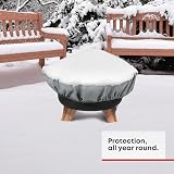 FiNeWaY Fire Pit Cover Round 131cm Heavy Duty Waterproof UV Protection view 2
